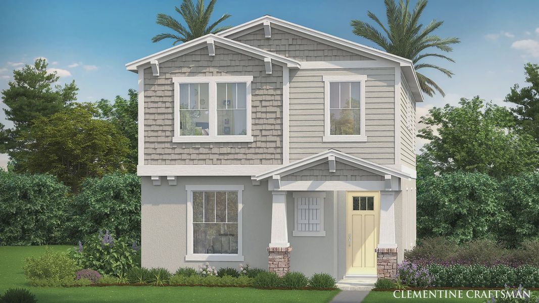 Representative exterior photo of a completed home built from the Clementine by DRB Homes in Trinity Place, St. Cloud, FL (Image 25).