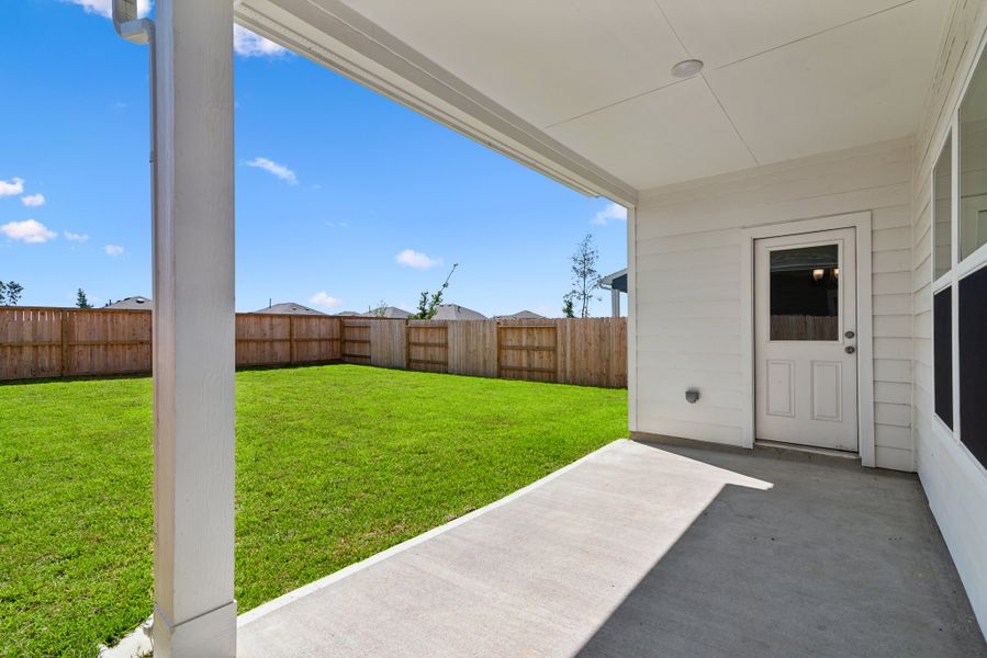 The Oriole II- Rear Covered Patio