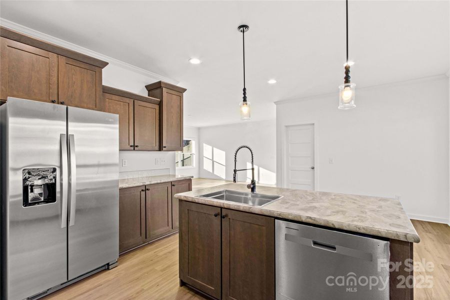 Furnished interior view inside a new home in , Statesville (Image 8).