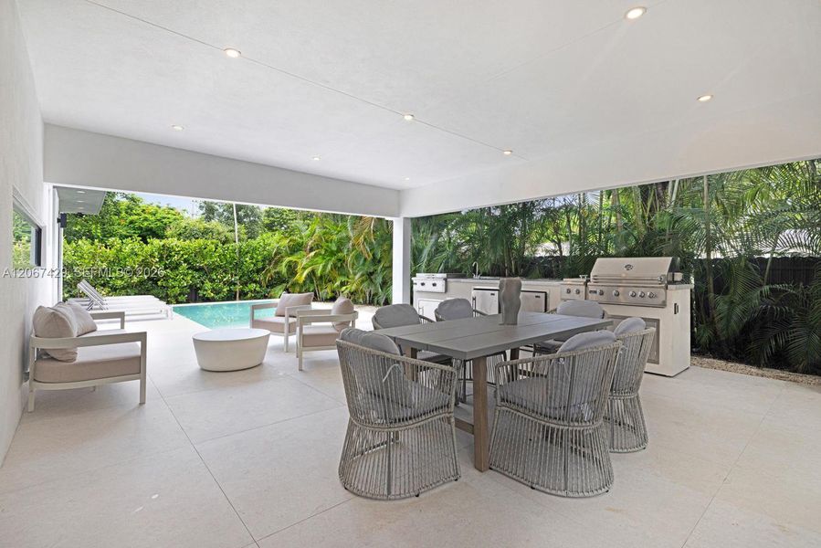 Exterior details and patio area of a home in , Biscayne Park (Image 3). Exterior details and patio area of a home in , Biscayne Park (Image 3).
