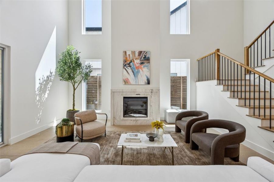 Furnished interior view inside a new home in , Dallas (Image 4). Furnished interior view inside a new home in , Dallas (Image 4).