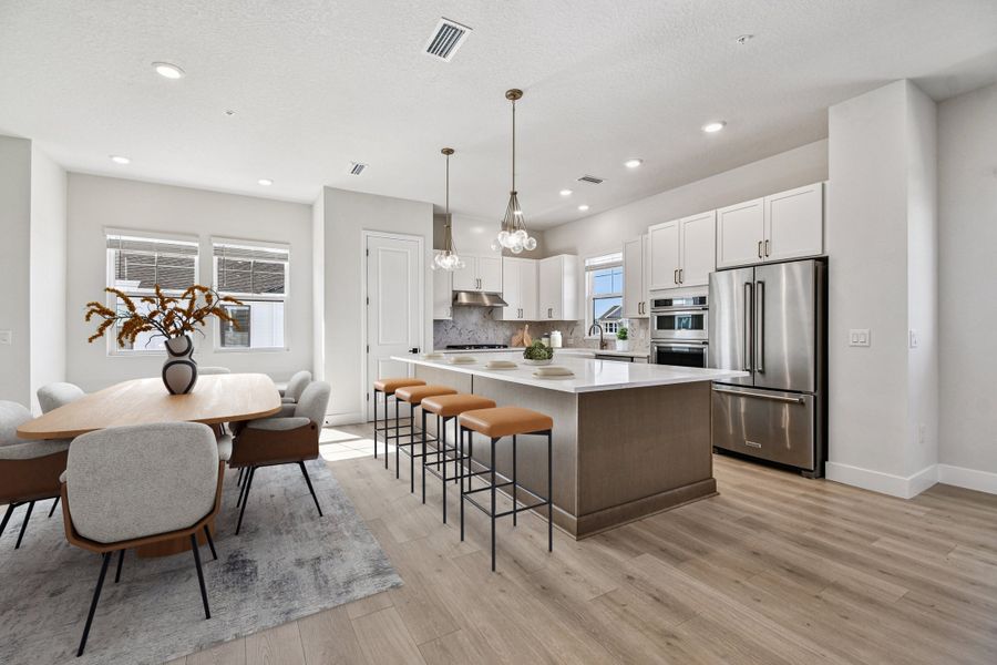 Furnished interior view inside a new home in Emerald Landing at Waterside at Lakewood Ranch – City Homes, Sarasota (Image 7).