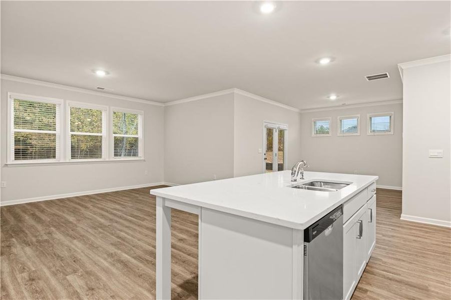 Furnished interior view inside a new home in Kingston Ranch at Lake Oconee, Buckhead (Image 7).