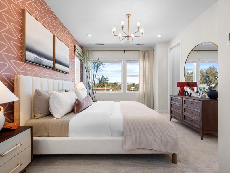 Furnished interior view inside a new home in Southmont, Charlotte (Image 23).