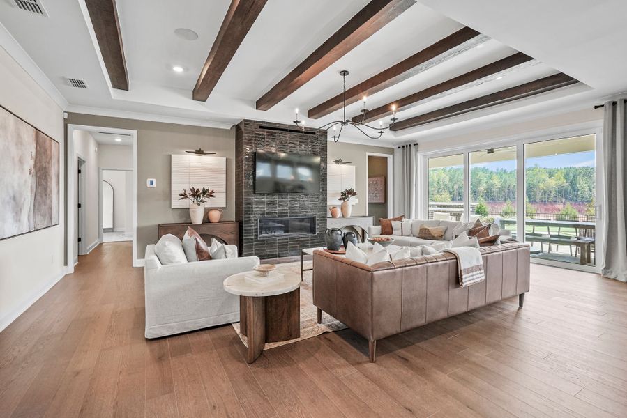 Representative furnished interior of a home built from the Stellar by Del Webb in Del Webb Carolina Ridge, Midland (Image 10).