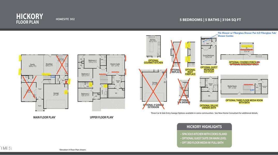 2D floor plan layout of this home in Glenmere, Knightdale, NC (Image 106). 2D floor plan layout of this home in Glenmere, Knightdale, NC (Image 106).