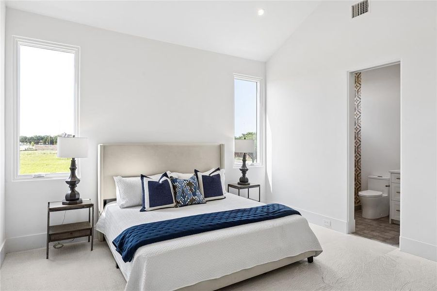 Furnished interior view inside a new home in Avadene at Las Colinas, Irving (Image 36).