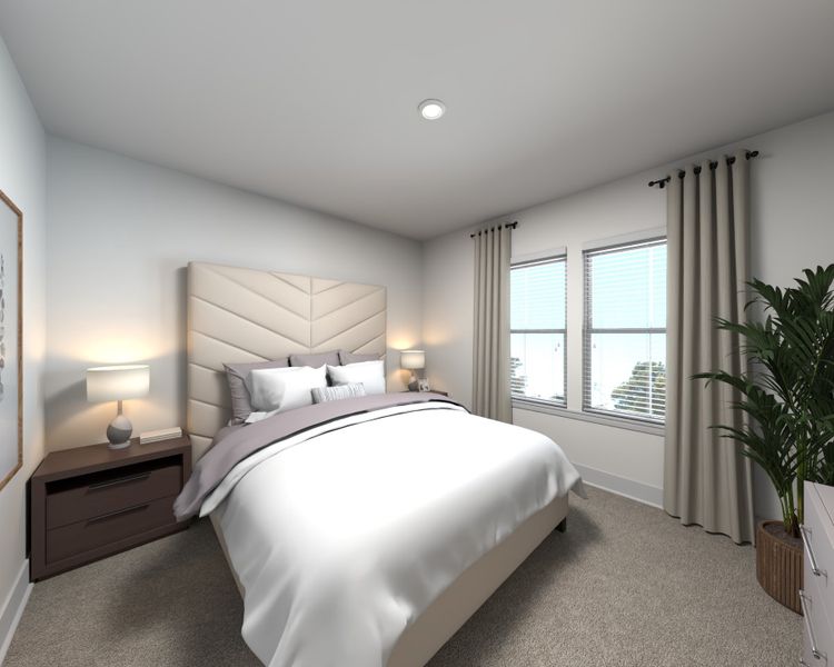 Furnished interior view inside a new home in Greystone - Highland Townhomes, Smyrna (Image 6).