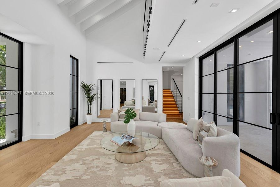 Furnished interior view inside a new home in , Coral Gables (Image 5).