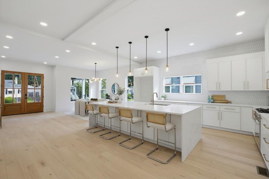 Furnished interior view inside a new home in , Atlanta (Image 12).