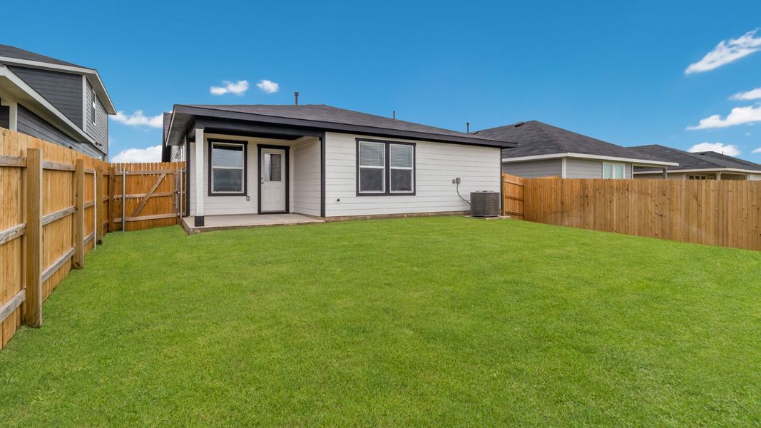 Representative exterior photo of a completed home built from the The Baxtor by D.R. Horton in Valverde, Bastrop, TX (Image 13). Representative exterior photo of a completed home built from the The Baxtor by D.R. Horton in Valverde, Bastrop, TX (Image 13).