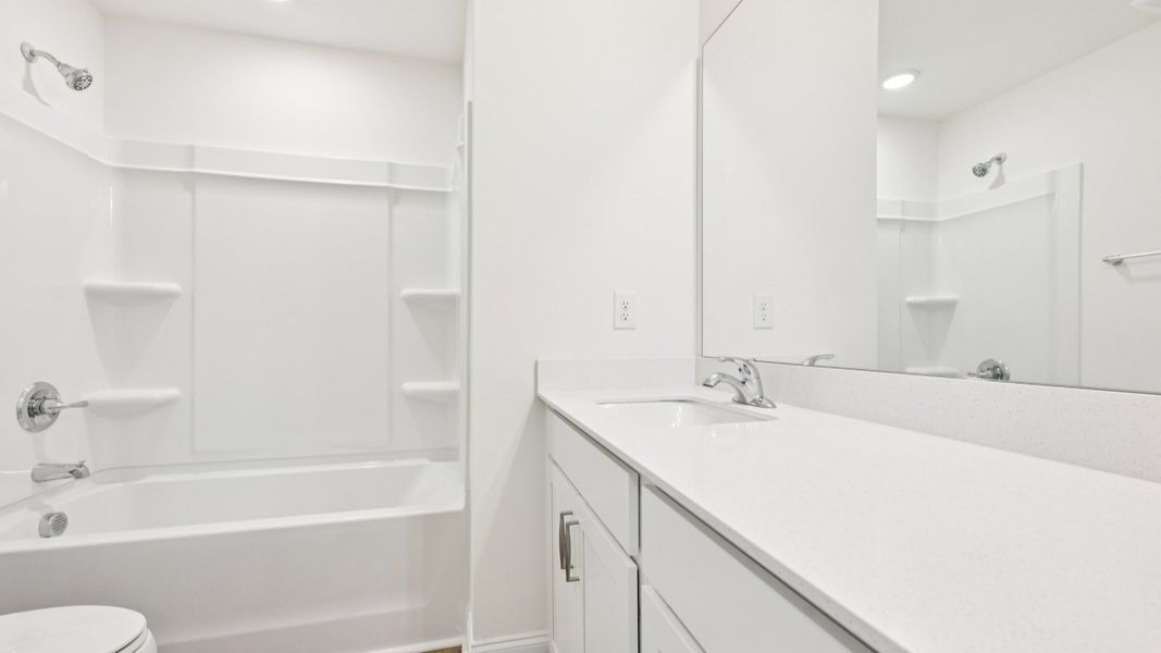 Furnished interior view inside a new home in Battle Bridge, Raleigh (Image 15).