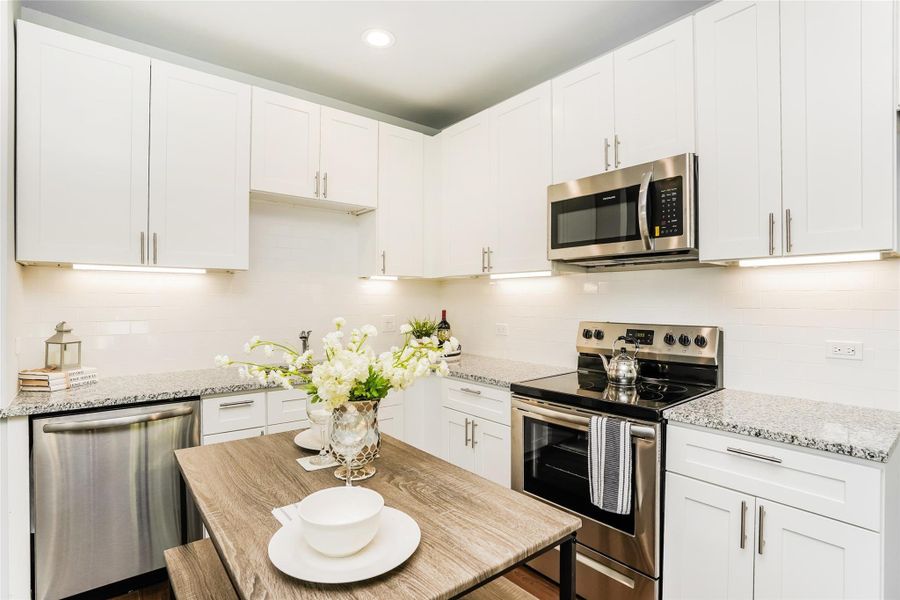Furnished interior view inside a new home in , Spring (Image 2).