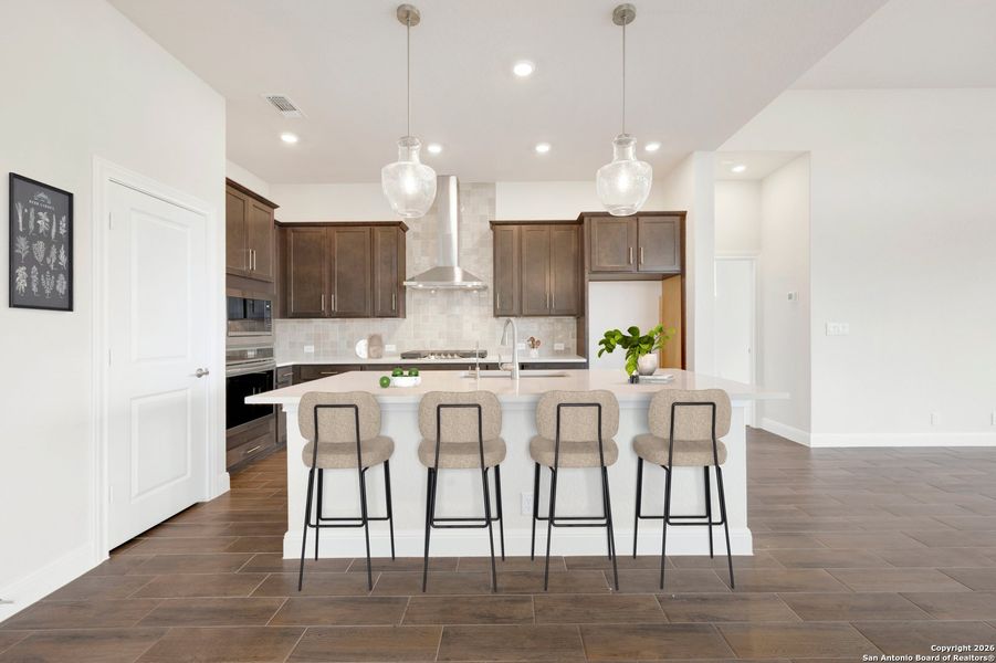 Furnished interior view inside a new home in Windsong - Reserve Series, Boerne (Image 10).
