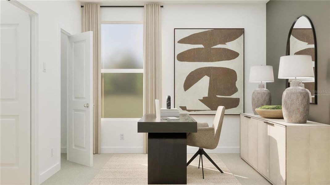 Furnished interior view inside a new home in Wellness Ridge, Clermont (Image 11).