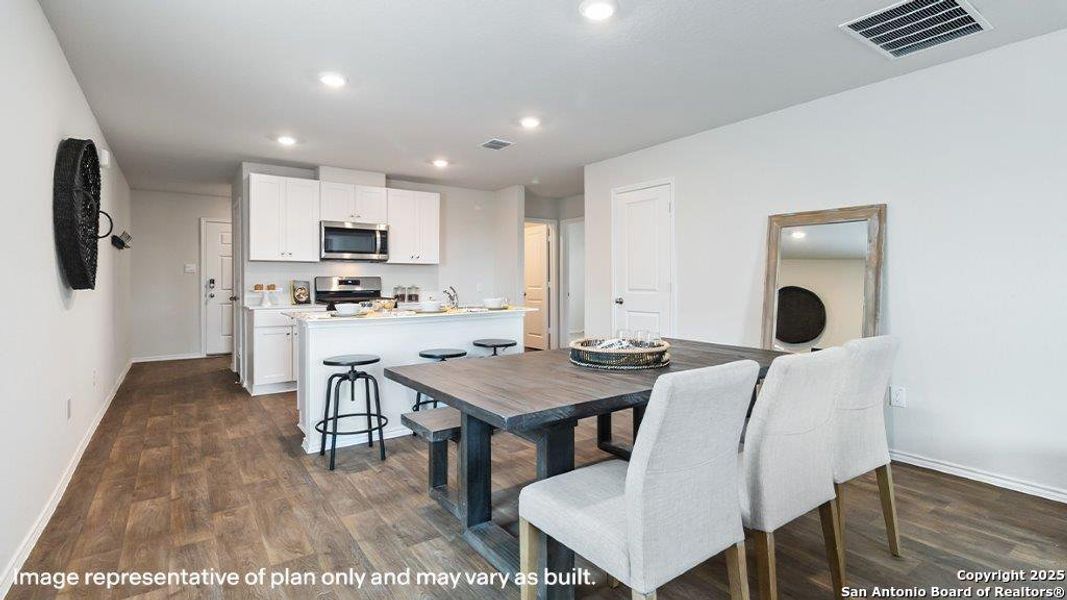 Furnished interior view inside a new home in Sereno Springs, Converse (Image 7). Furnished interior view inside a new home in Sereno Springs, Converse (Image 7).