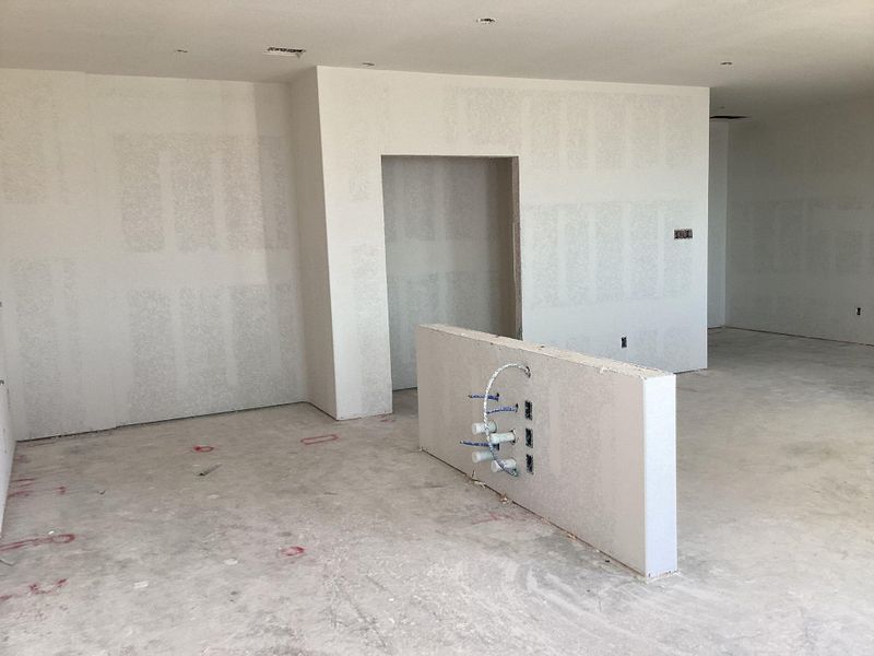 In-progress construction of a new home in The Homestead at Lariat, Liberty Hill, TX (Image 14).