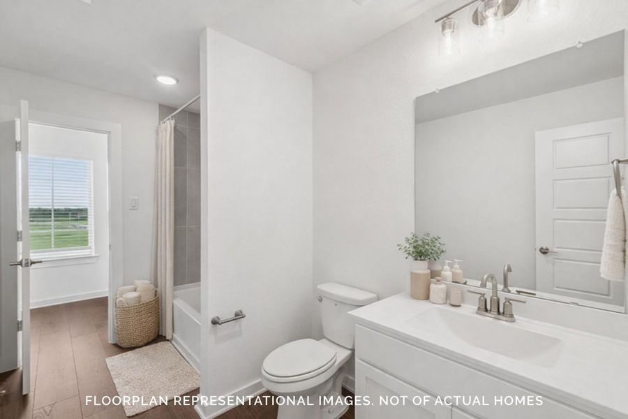 Furnished interior view inside a new home in Sorella, Tomball (Image 12). Furnished interior view inside a new home in Sorella, Tomball (Image 12).