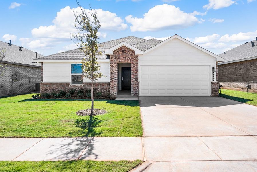 Representative exterior photo of a completed home built from the BELLVUE by D.R. Horton in Faculty Row, Abilene, TX (Image 2).
