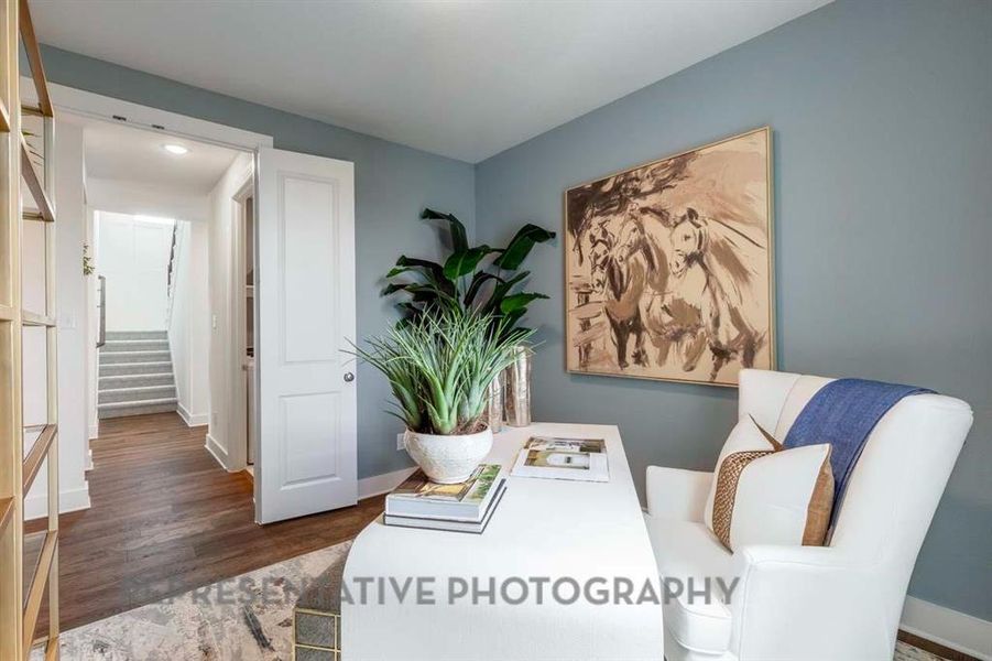 Furnished interior view inside a new home in Sonoma Verde: 60ft. lots, McLendon-Chisholm (Image 27).