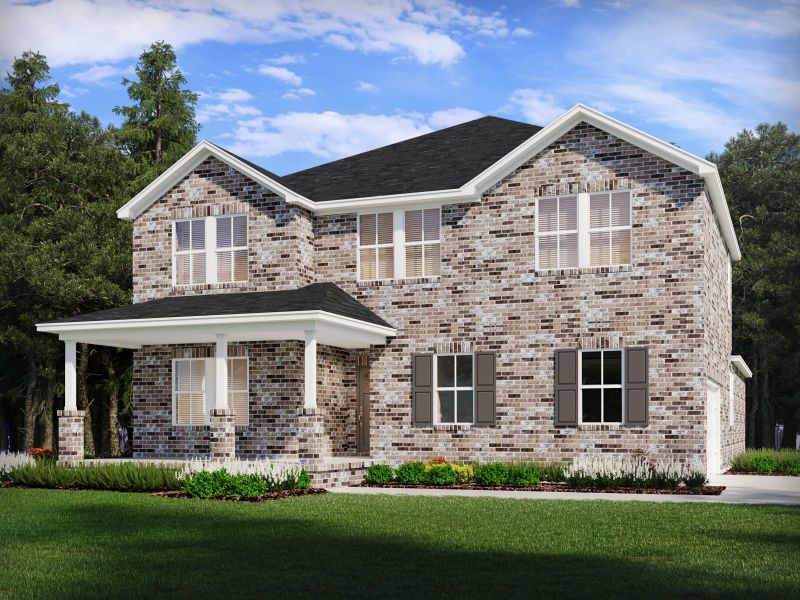 Representative exterior photo of a completed home built from the McBryde by Meritage Homes in Benders Cove - Estate Series, Mount Juliet, TN (Image 1).