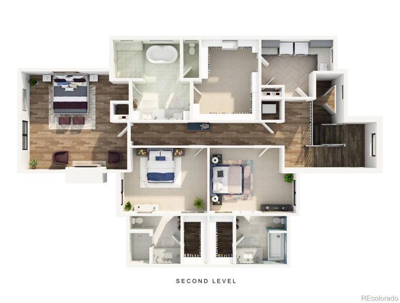 2D floor plan layout of this home in , Denver, CO (Image 3).