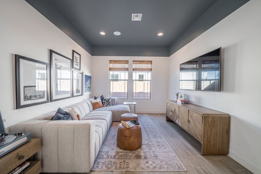 Furnished interior view inside a new home in Legado, Queen Creek (Image 18). Furnished interior view inside a new home in Legado, Queen Creek (Image 18).