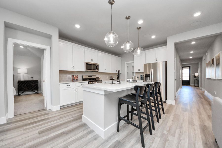 Furnished interior view inside a new home in Sunterra: Landmark Collection, Katy (Image 13).