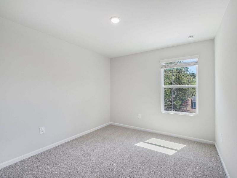 Spacious, unfurnished interior of a new home in The Rows at Buffaloe Reserve, Raleigh (Image 15). Spacious, unfurnished interior of a new home in The Rows at Buffaloe Reserve, Raleigh (Image 15).
