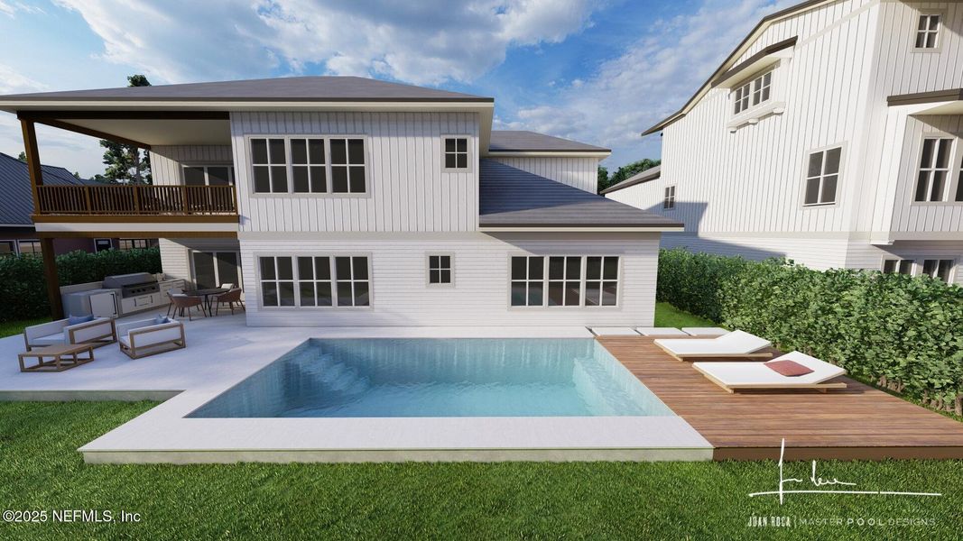 Exterior details and patio area of a home in , Atlantic Beach (Image 3).