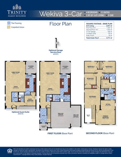 Wekiva 3-Car floor plan Wekiva 3-Car floor plan