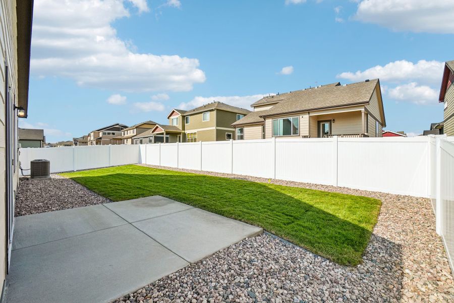 Exterior details and patio area of a home in Union Colony West, Greeley (Image 31).