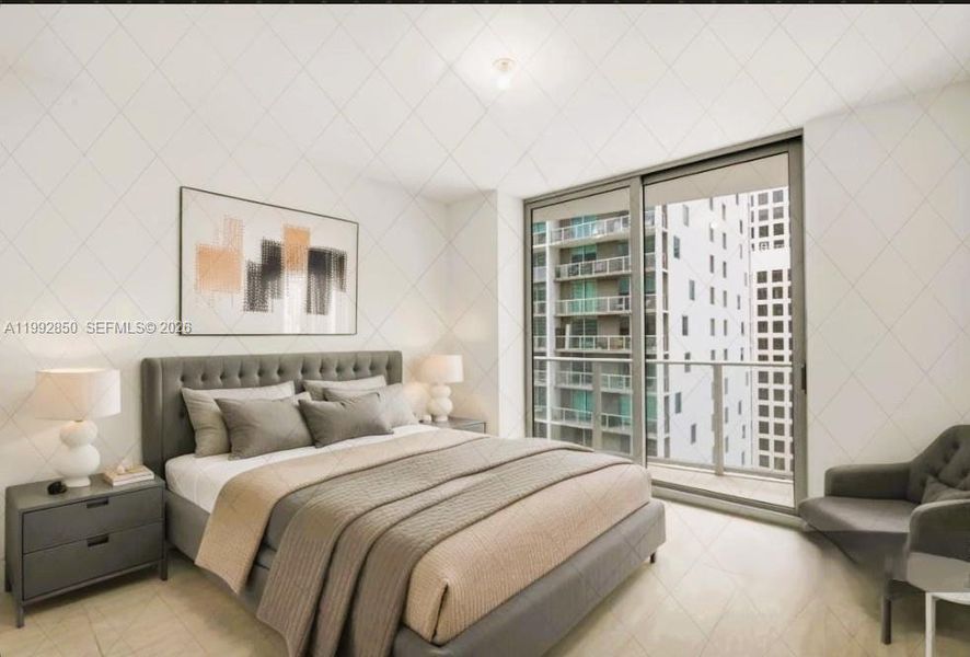 Furnished interior view inside a new home in , Miami (Image 8).