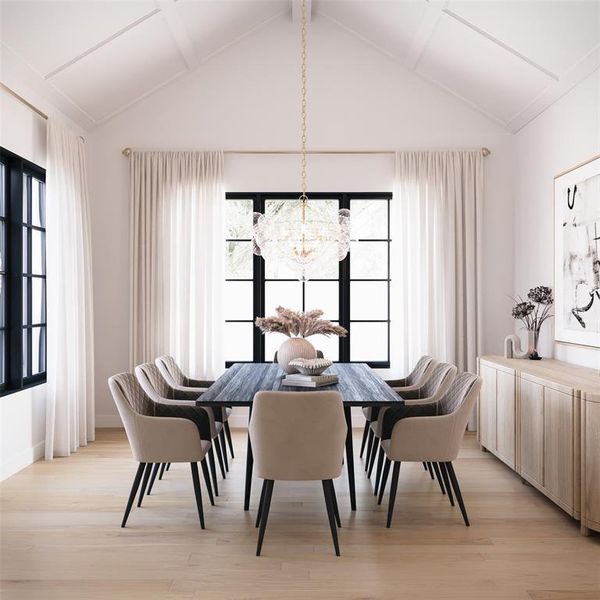 Furnished interior view inside a new home in , Dallas (Image 11).