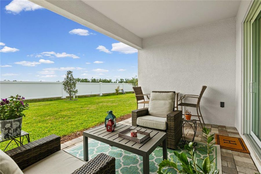 Exterior details and patio area of a home in , Nokomis (Image 23).
