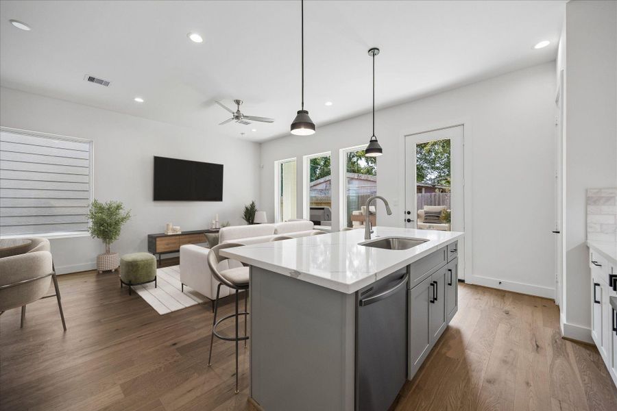 Furnished interior view inside a new home in , Houston (Image 26).