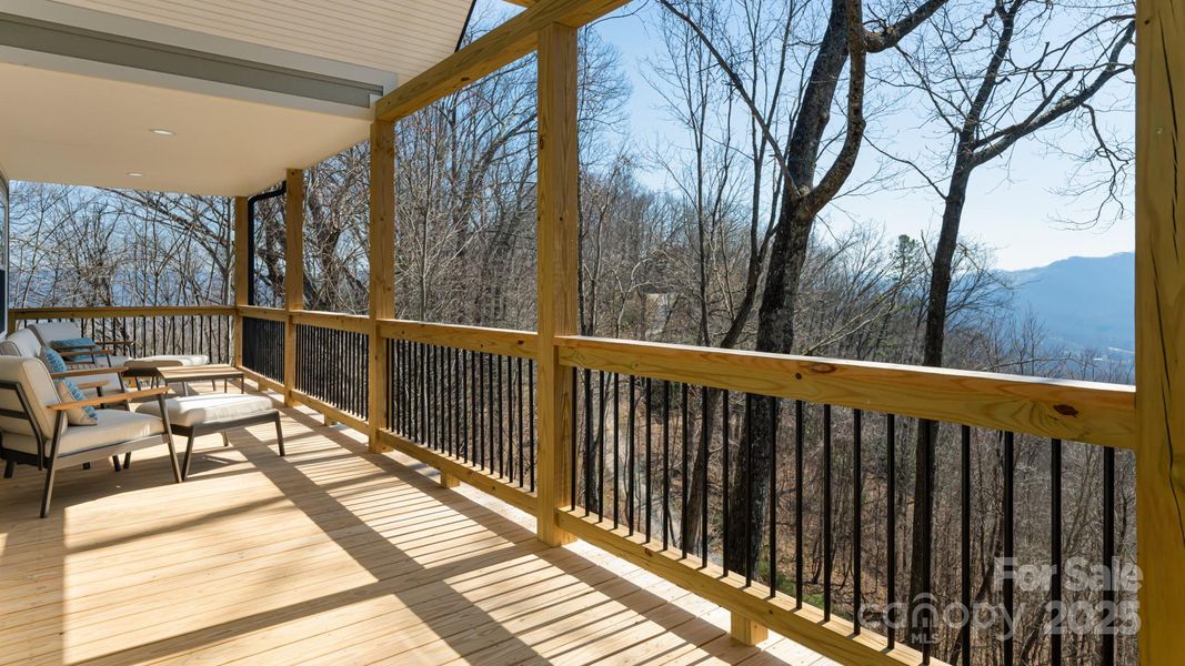 Exterior details and patio area of a home in , Waynesville (Image 25).