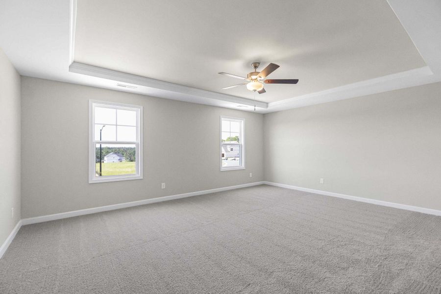 Representative unfurnished interior of a home built from the Magnolia by Caviness & Cates Communities in Bartlett Manor, Youngsville (Image 213).