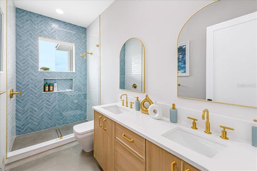 Furnished interior view inside a new home in , Cocoa Beach (Image 9). Furnished interior view inside a new home in , Cocoa Beach (Image 9).