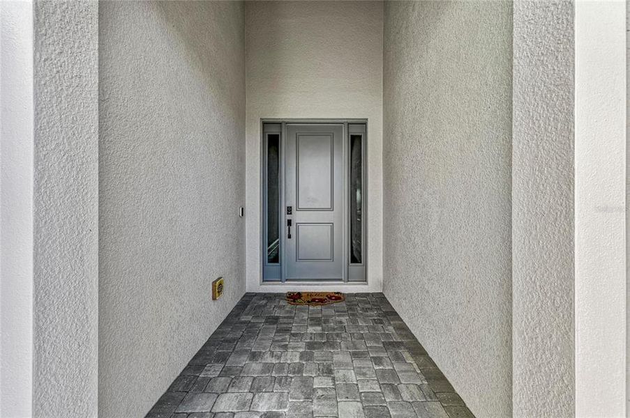 Exterior details and patio area of a home in The Alcove at Waterside, Sarasota (Image 28). Exterior details and patio area of a home in The Alcove at Waterside, Sarasota (Image 28).
