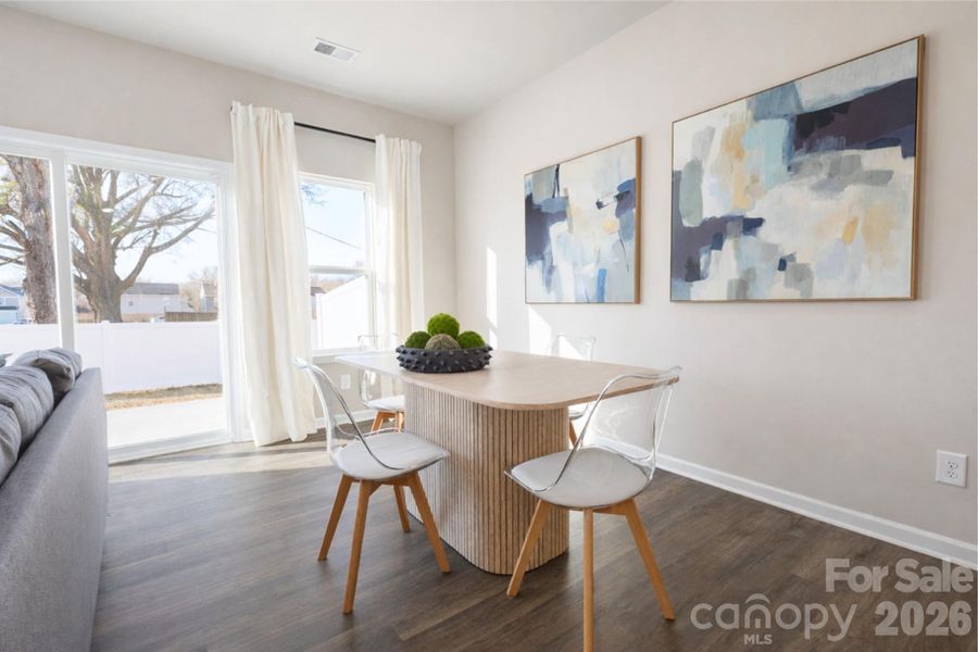 Furnished interior view inside a new home in , Charlotte (Image 24).