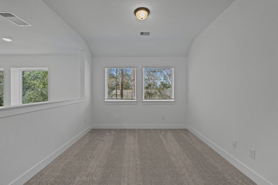 Representative unfurnished interior of a home built from the San Francisco by Chesmar Homes in The Woodlands Hills, Willis (Image 42). Representative unfurnished interior of a home built from the San Francisco by Chesmar Homes in The Woodlands Hills, Willis (Image 42).
