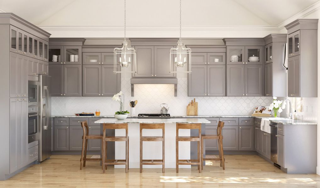 Kitchen with stainless appliances