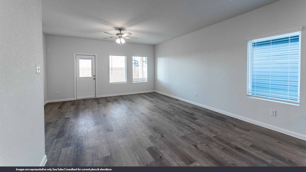 Representative unfurnished interior of a home built from the Maple by CastleRock Communities in Chasin Heights, Converse (Image 13).