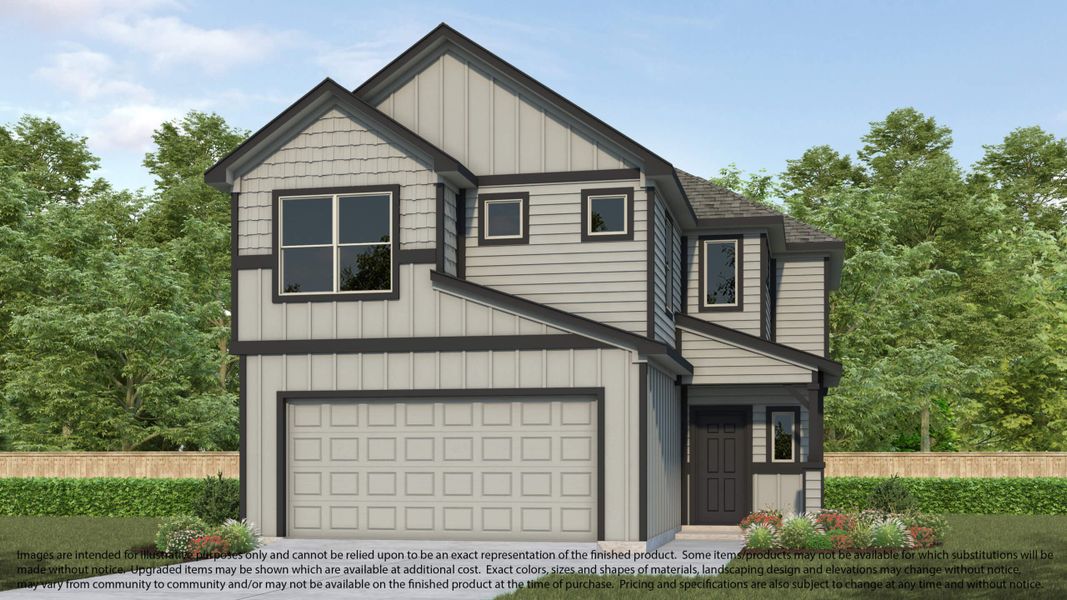 Representative exterior photo of a completed home built from the 141 by Long Lake Ltd. in Telge Ranch, Cypress, TX (Image 4).