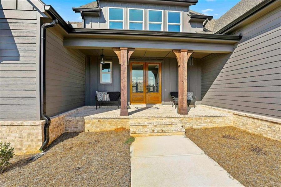 Exterior details and patio area of a home in , Newnan (Image 3).