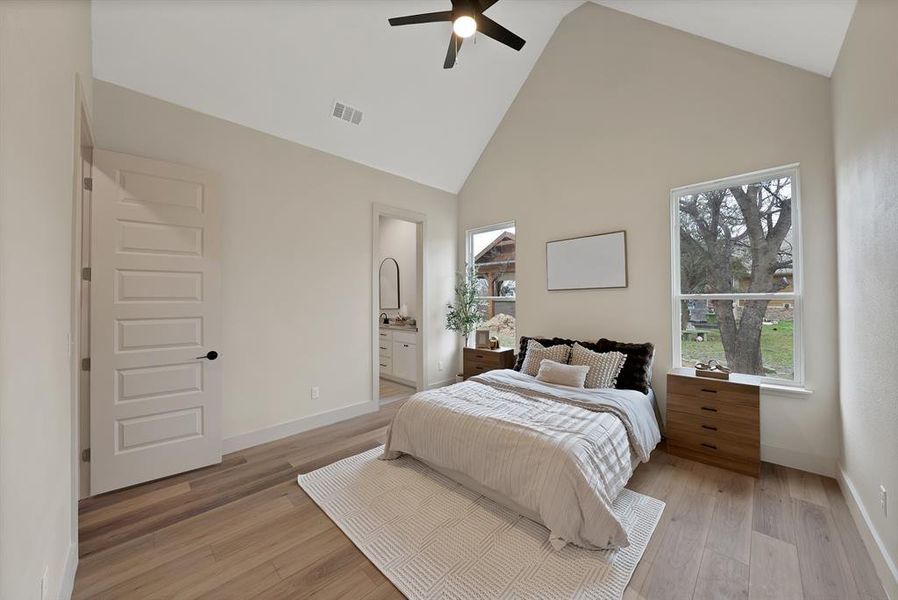 Furnished interior view inside a new home in , Princeton (Image 20).