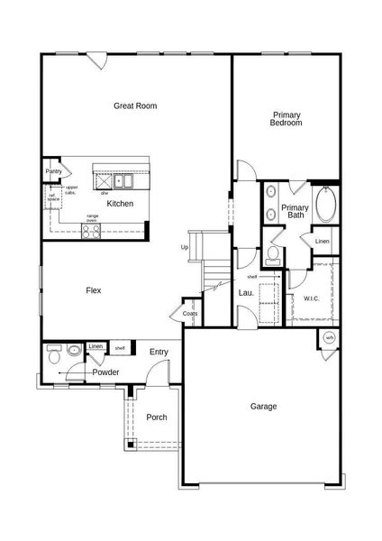 This floor plan features 4 bedrooms, 2 full baths, 1 half bath and over 2,500 square feet of living space.