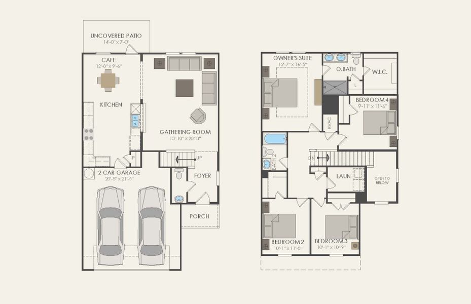 2D floor plan layout of this home in Clearhaven, Princeton, TX (Image 2).