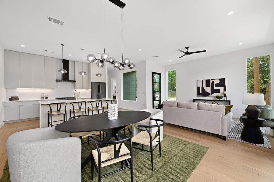 Furnished interior view inside a new home in , Austin (Image 24). Furnished interior view inside a new home in , Austin (Image 24).